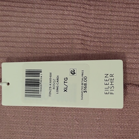 Eileen fisher ribbed knit cardigan in light rose - Picture 4 of 4